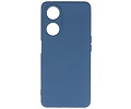 BAOHU Fashion Backcover Telefoonhoesje - Color Hoesje - Geschikt voor de Oppo A98 5G - Navy