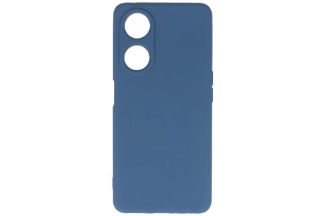 BAOHU Fashion Backcover Telefoonhoesje - Color Hoesje - Geschikt voor de Oppo A98 5G - Navy