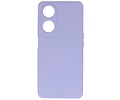 Fashion Backcover Telefoonhoesje - Color Hoesje - Geschikt voor de Oppo A98 5G - Paars