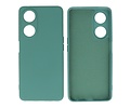 BAOHU Fashion Backcover Telefoonhoesje - Color Hoesje - Geschikt voor de Oppo A98 5G - Donker Groen