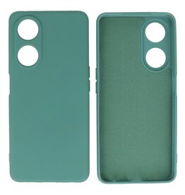 Oppo A98 5G Hoesje Fashion Backcover Telefoonhoesje Donker Groen