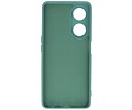 BAOHU Fashion Backcover Telefoonhoesje - Color Hoesje - Geschikt voor de Oppo A98 5G - Donker Groen