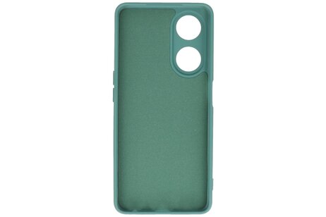 Fashion Backcover Telefoonhoesje - Color Hoesje - Geschikt voor de Oppo A98 5G - Donker Groen