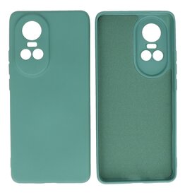 BAOHU Oppo Reno 10 5G - 10 Pro 5G Hoesje Fashion Backcover Telefoonhoesje Donker Groen