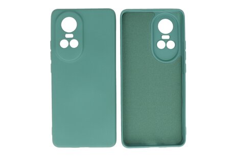 BAOHU Fashion Backcover Telefoonhoesje - Color Hoesje - Geschikt voor de Oppo Reno 10 5G - 10 Pro 5G - Donker Groen