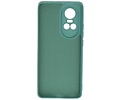 Fashion Backcover Telefoonhoesje - Color Hoesje - Geschikt voor de Oppo Reno 10 5G - 10 Pro 5G - Donker Groen