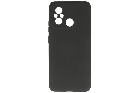 Fashion Backcover Telefoonhoesje - Color Hoesje - Geschikt voor de Xiaomi Redmi 12C - Zwart