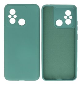 BAOHU Xiaomi Redmi 12C Hoesje Fashion Backcover Telefoonhoesje Donker Groen