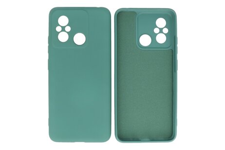 Fashion Backcover Telefoonhoesje - Color Hoesje - Geschikt voor de Xiaomi Redmi 12C - Donker Groen
