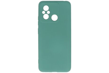 BAOHU Fashion Backcover Telefoonhoesje - Color Hoesje - Geschikt voor de Xiaomi Redmi 12C - Donker Groen