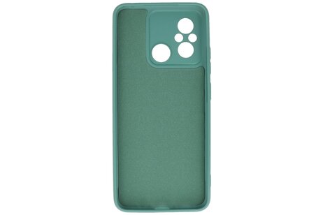 BAOHU Fashion Backcover Telefoonhoesje - Color Hoesje - Geschikt voor de Xiaomi Redmi 12C - Donker Groen