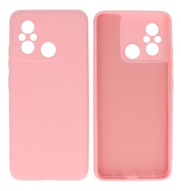 Xiaomi Redmi 12C Hoesje Fashion Backcover Telefoonhoesje Roze