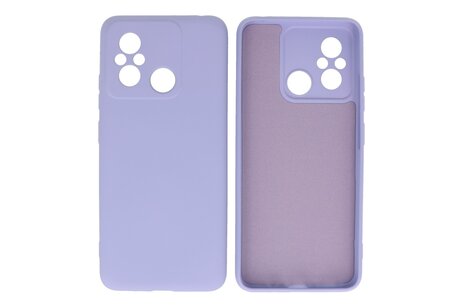 Fashion Backcover Telefoonhoesje - Color Hoesje - Geschikt voor de Xiaomi Redmi 12C - Paars