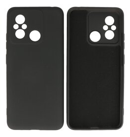 BAOHU Xiaomi Redmi 12C Hoesje Fashion Backcover Telefoonhoesje Zwart