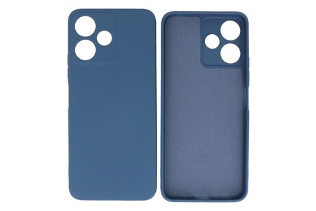 BAOHU Fashion Backcover Telefoonhoesje - Color Hoesje - Geschikt voor de Xiaomi Redmi 12 - 12 5G - Navy