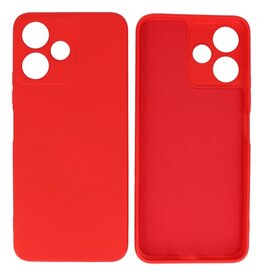 BAOHU Xiaomi Redmi 12 - 12 5G Hoesje Fashion Backcover Telefoonhoesje Rood