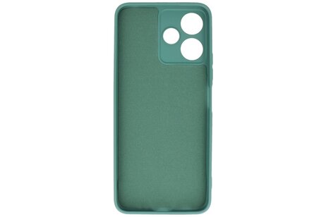 Fashion Backcover Telefoonhoesje - Color Hoesje - Geschikt voor de Xiaomi Redmi 12 - 12 5G - Donker Groen