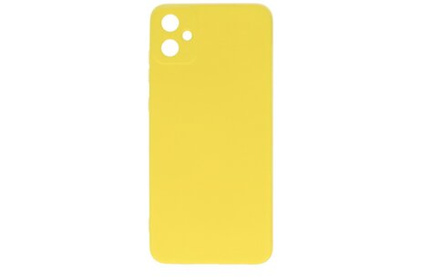 Fashion Backcover Telefoonhoesje - Color Hoesje - Geschikt voor de Samsung Galaxy A05 - Geel