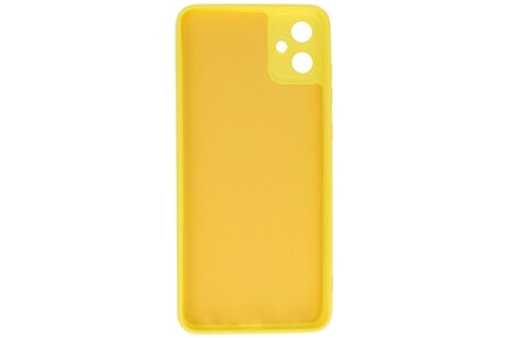 Fashion Backcover Telefoonhoesje - Color Hoesje - Geschikt voor de Samsung Galaxy A05 - Geel