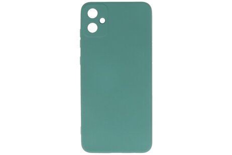 BAOHU Fashion Backcover Telefoonhoesje - Color Hoesje - Geschikt voor de Samsung Galaxy A05 - Donker Groen