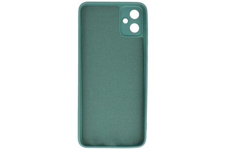 Fashion Backcover Telefoonhoesje - Color Hoesje - Geschikt voor de Samsung Galaxy A05 - Donker Groen