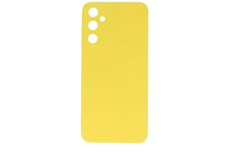 Fashion Backcover Telefoonhoesje - Color Hoesje - Geschikt voor de Samsung Galaxy A05s - Geel