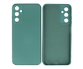 Fashion Backcover Telefoonhoesje - Color Hoesje - Geschikt voor de Samsung Galaxy A05s - Donker Groen