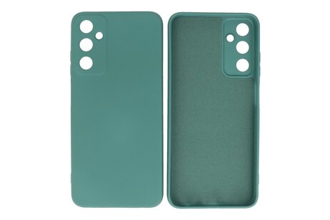 Fashion Backcover Telefoonhoesje - Color Hoesje - Geschikt voor de Samsung Galaxy A05s - Donker Groen