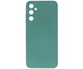 Fashion Backcover Telefoonhoesje - Color Hoesje - Geschikt voor de Samsung Galaxy A05s - Donker Groen