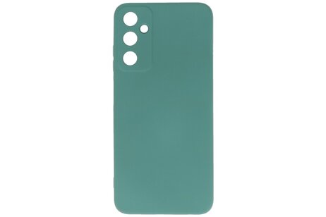 Fashion Backcover Telefoonhoesje - Color Hoesje - Geschikt voor de Samsung Galaxy A05s - Donker Groen