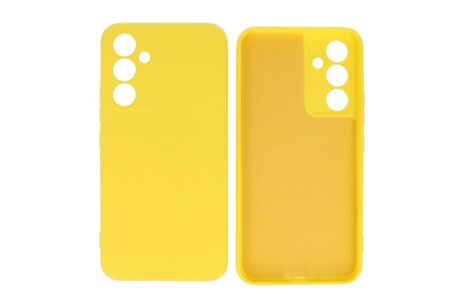 Fashion Backcover Telefoonhoesje - Color Hoesje - Geschikt voor de Samsung Galaxy A15 4/5G - Geel