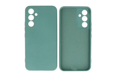 Fashion Backcover Telefoonhoesje - Color Hoesje - Geschikt voor de Samsung Galaxy A15 4/5G - Donker Groen