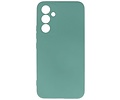 Fashion Backcover Telefoonhoesje - Color Hoesje - Geschikt voor de Samsung Galaxy A15 4/5G - Donker Groen