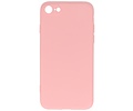 BAOHU Hoesje Geschikt voor de iPhone SE 2020 & iPhone 8 & iPhone 7 - Fashion Color Backcover Telefoonhoesje - Roze