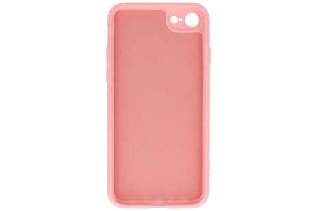 Hoesje Geschikt voor de iPhone SE 2020 & iPhone 8 & iPhone 7 - Fashion Color Backcover Telefoonhoesje - Roze