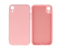 BAOHU Fashion Backcover Telefoonhoesje - Color Hoesje - Geschikt voor iPhone XR - Roze