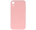 BAOHU Fashion Backcover Telefoonhoesje - Color Hoesje - Geschikt voor iPhone XR - Roze