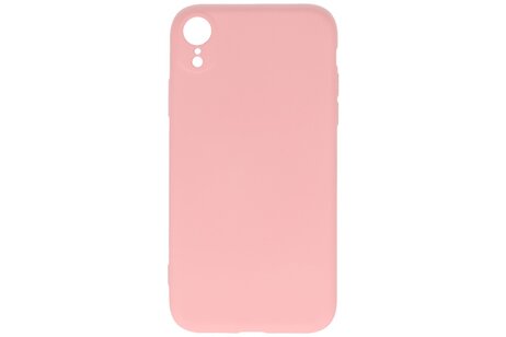 Fashion Backcover Telefoonhoesje - Color Hoesje - Geschikt voor iPhone XR - Roze