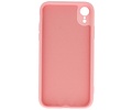 Fashion Backcover Telefoonhoesje - Color Hoesje - Geschikt voor iPhone XR - Roze