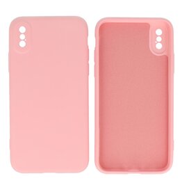 iPhone Xs - X Hoesje Fashion Backcover Telefoonhoesje Roze