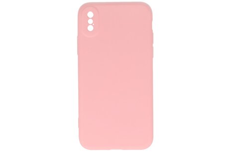 BAOHU Fashion Backcover Telefoonhoesje - Color Hoesje - Geschikt voor iPhone X - Xs - Roze
