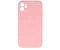 BAOHU Fashion Backcover Telefoonhoesje - Color Hoesje - Geschikt voor iPhone 11 - Roze