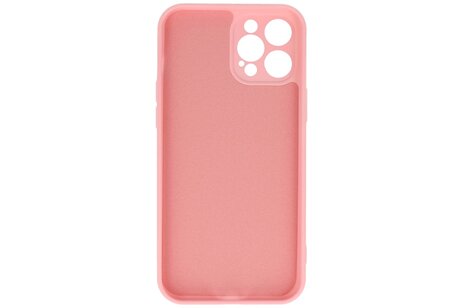 BAOHU Hoesje Geschikt voor de iPhone 12 Pro - Fashion Color Backcover Telefoonhoesje - Roze
