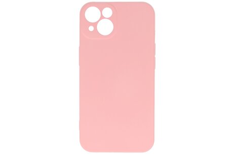 BAOHU Hoesje Geschikt voor de iPhone 13 - Fashion Color Backcover Telefoonhoesje - Roze