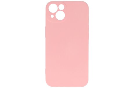 Hoesje Geschikt voor de iPhone 13 - Fashion Color Backcover Telefoonhoesje - Roze