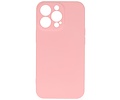 BAOHU Hoesje Geschikt voor de iPhone 13 Pro - Fashion Color Backcover Telefoonhoesje - Roze