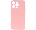 Hoesje Geschikt voor de iPhone 13 Pro - Fashion Color Backcover Telefoonhoesje - Roze