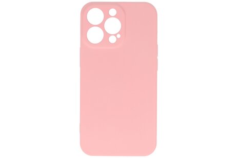 BAOHU Hoesje Geschikt voor de iPhone 13 Pro - Fashion Color Backcover Telefoonhoesje - Roze