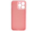 BAOHU Hoesje Geschikt voor de iPhone 13 Pro - Fashion Color Backcover Telefoonhoesje - Roze