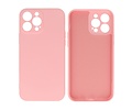 BAOHU Hoesje Geschikt voor de iPhone 13 Pro Max - Fashion Color Backcover Telefoonhoesje - Roze